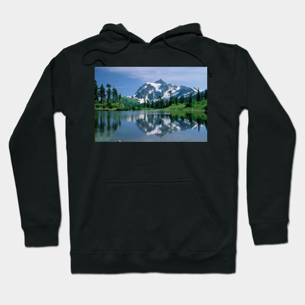 Mt Shuksan Northern Cascade Mountains Hoodie by RhysDawson